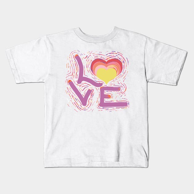 Rainbow Pride Heartbeat Gay  Kids T-Shirt by Luca loves Lili